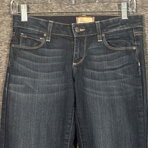 PAIGE Canyon Boot Jeans Women's 26 Dark Wash Bootcut Stretch Denim - Picture 2 of 13